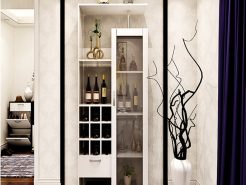 Vì sao bạn nên sở hữu chiếc tủ rượu góc cho phòng khách?