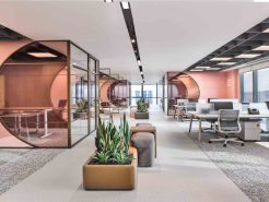 Luxury office interior through the eyes of young employees