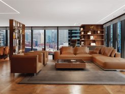 Top 4 notes for design and construction of luxury office with leather