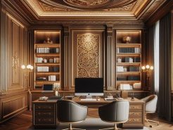 The president’s office with a neoclassical style is becoming a hot trend for the coming year