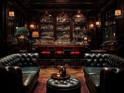 Chairman office interior – Cigar storage cabinet for an upscale space