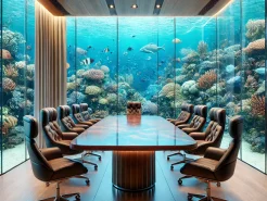 Phòng họp cùng ý tưởng thiết kế dưới nước trong tương lai