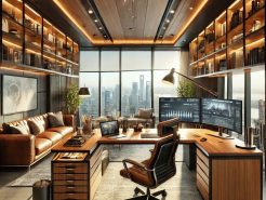 Arrange desks with experts in designing the chairman office