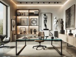 Phòng làm việc tại nhà lấy cảm hứng từ viện bảo tàng