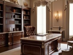Nét đẹp thanh lịch của phòng làm việc tại nhà với thiết kế cổ điển