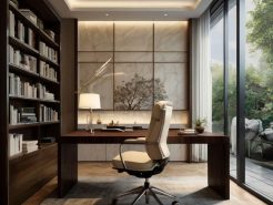 Chair material in the chairman office