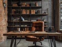 Nét đẹp hoàn mỹ giữa Indochine và Industrial trong phòng chủ tịch