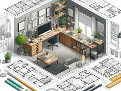 Thiết kế 2D – Bản đồ dẫn lối cho phòng làm việc tại nhà