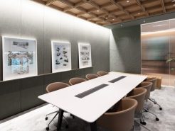 Phòng họp phòng chủ tịch – Yếu tố tăng vẻ đẹp cho màu trung tính