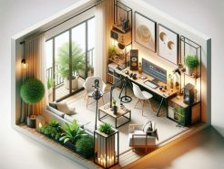 Thiết kế 3D Home Office – Bản phác thảo tương lai nơi làm việc
