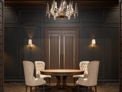 Bàn họp mini cho đối thoại riêng tư trong phòng làm việc chủ tịch