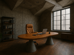 Bê tông mài trong thiết kế phòng chủ tịch hiện đại (Phần 2)