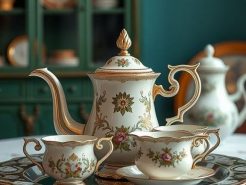 Nội thất phòng chủ tịch – Vì sao bộ ấm trà cổ lại trở nên vô giá?