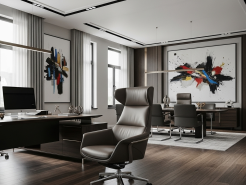 Thiết kế nội thất phòng chủ tịch – Ghế ngồi đậm chất tương lai