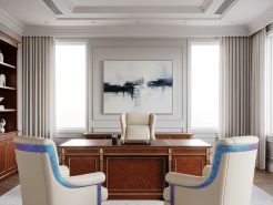 Chất liệu & màu sắc của sơn tường trong thiết kế phòng chủ tịch