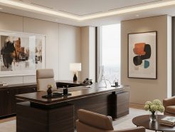 Bí mật nằm ở lớp sơn tủ trong thiết kế nội thất phòng chủ tịch