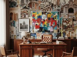 Điểm độc đáo của nội thất collage art trong thiết kế phòng chủ tịch