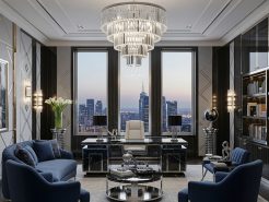 Designing the Chairman Office Interior with Natural Materials