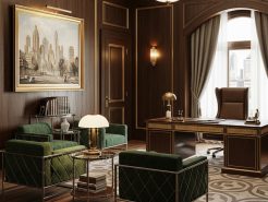 Art deco waiting chair – Artistic highlight for the chairman office