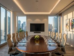 Sound system for relaxation in the chairman’s meeting room