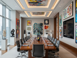 Turn meeting room into contemporary art space