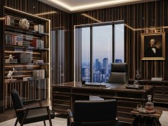 The return of striped ebony in the chairman office