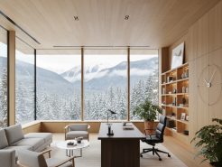 Scandinavian chairman office from an artistic perspective