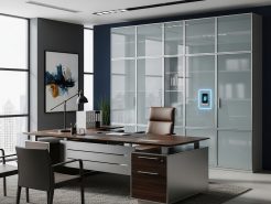 Smart Fingerprint Cabinet for designing the chairman office interior