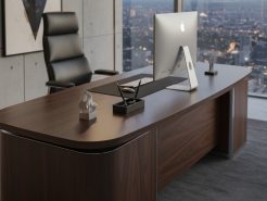 Nội thất phòng chủ tịch – Vì sao mép bàn lại phủ ABS thay vì PVC?