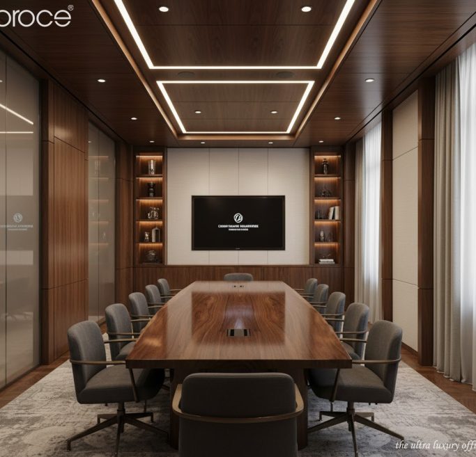 Proce chỉ sử dụng vật liệu đẳng cấp cho phòng họp phòng chủ tịch