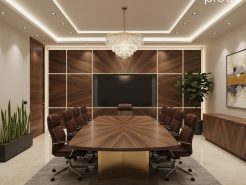 Vì sao veneer phòng họp phải ghép vân đối xứng thủ công?