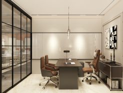 Follow Proce in designing the chairman office interior