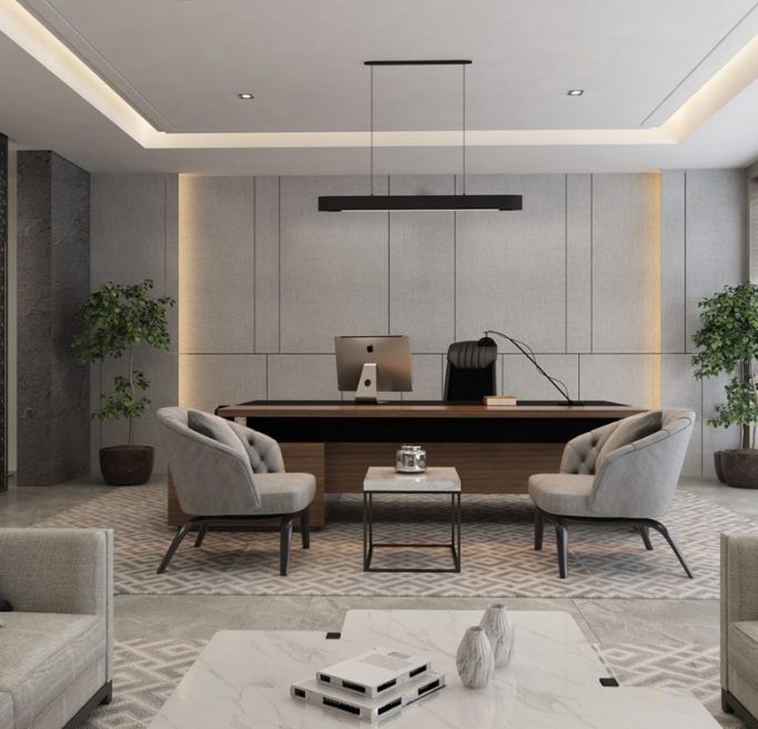 Phòng chủ tịch và sức hút của ánh sáng vàng ấm