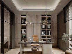 What is the appropriate size for designing the chairman office?