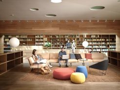 Luxury office interior – A “healing” corner for employees